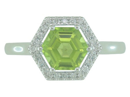 14KW London Blue Topaz Dia Dia-RE3921