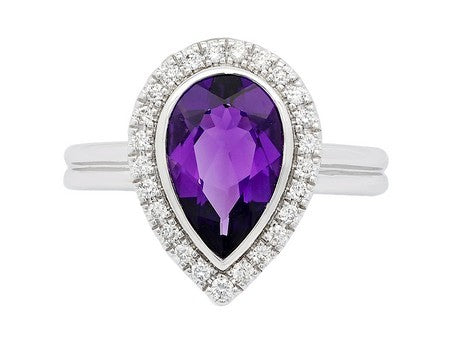 14KY Amethyst Dia Dia-RE4101