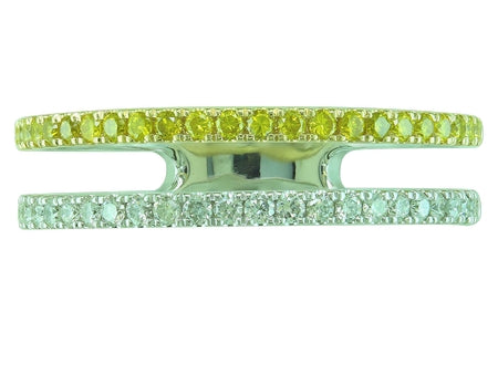 14KTT Fancy Yellow Diamond Dia Dia-RG6017