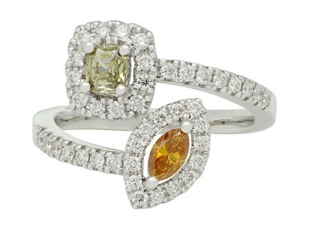 14KW Natural Fancy Color Diamond Dia Dia-RG6115