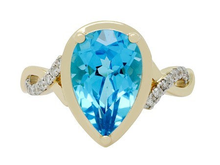 14KY+W B-Topaz Dia Dia-RG6273