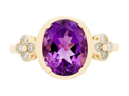 14KY London Blue Topaz Dia Dia-RG6274