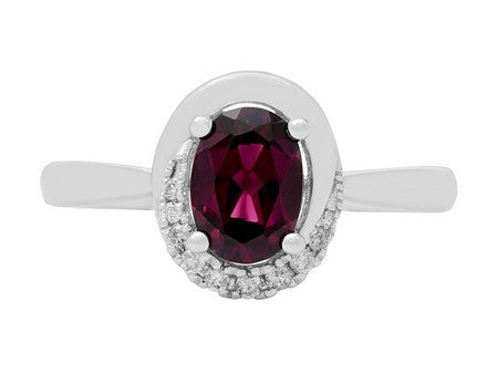 14KW Rhodolite Garnet Dia Dia-RG6291