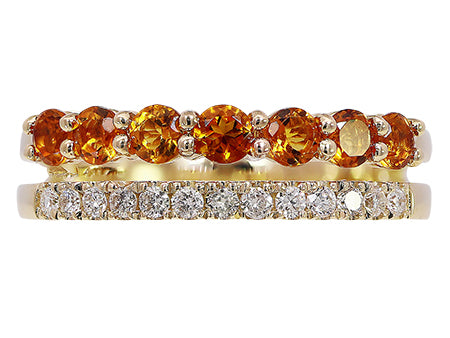 14KY Citrine Dia Dia-RG6357