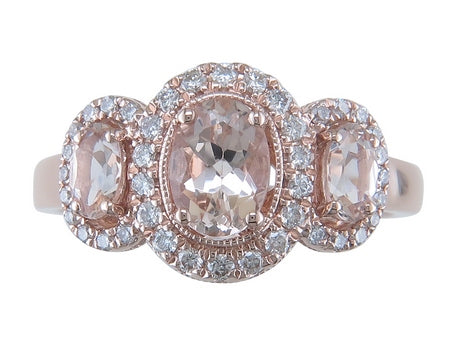 14KP Morganite Dia Dia-S09983