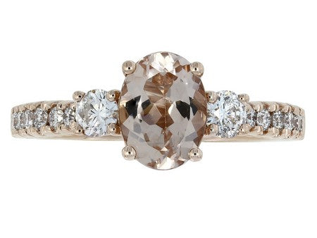 14KP Morganite Dia Dia-S10512