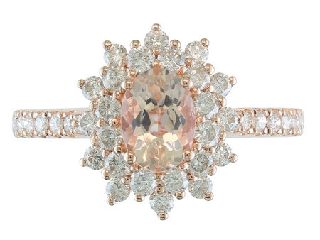 14KP Morganite Dia Dia-S10840